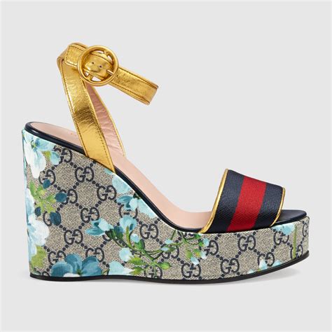 gucci wisteria wedge sandals|Wedge Sandals for Women .